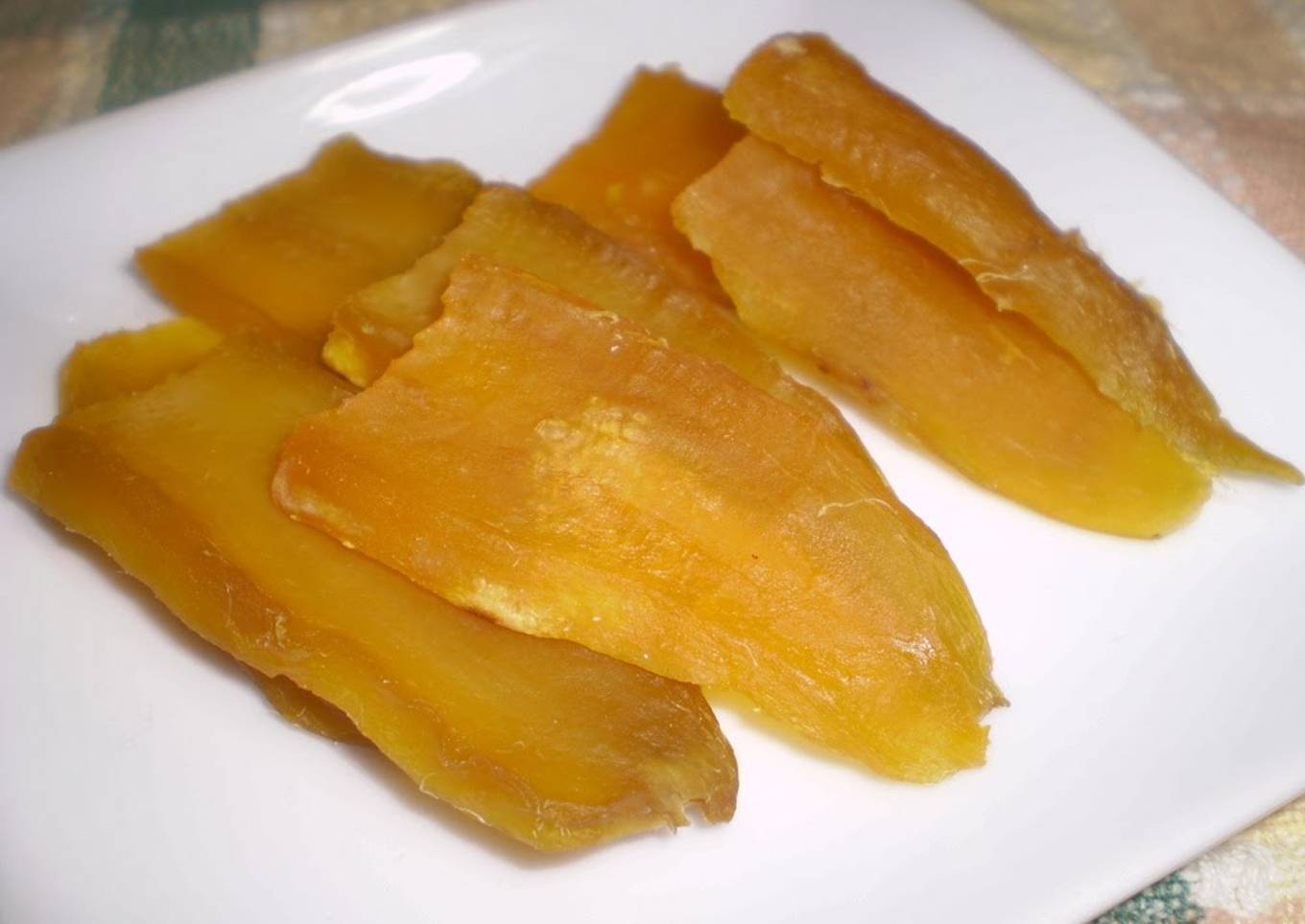 Homemade sweet dried potatoes