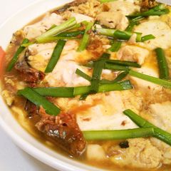 A picture of Canned Pacific Saury & Tofu with Eggs.