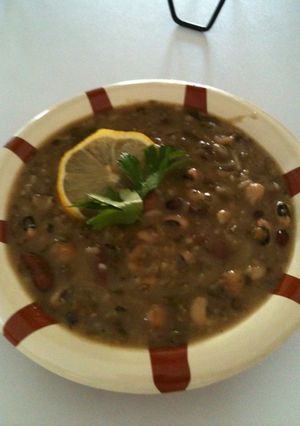 صورة لوصفة طريقة عمل شوربة الاش الإيرانية