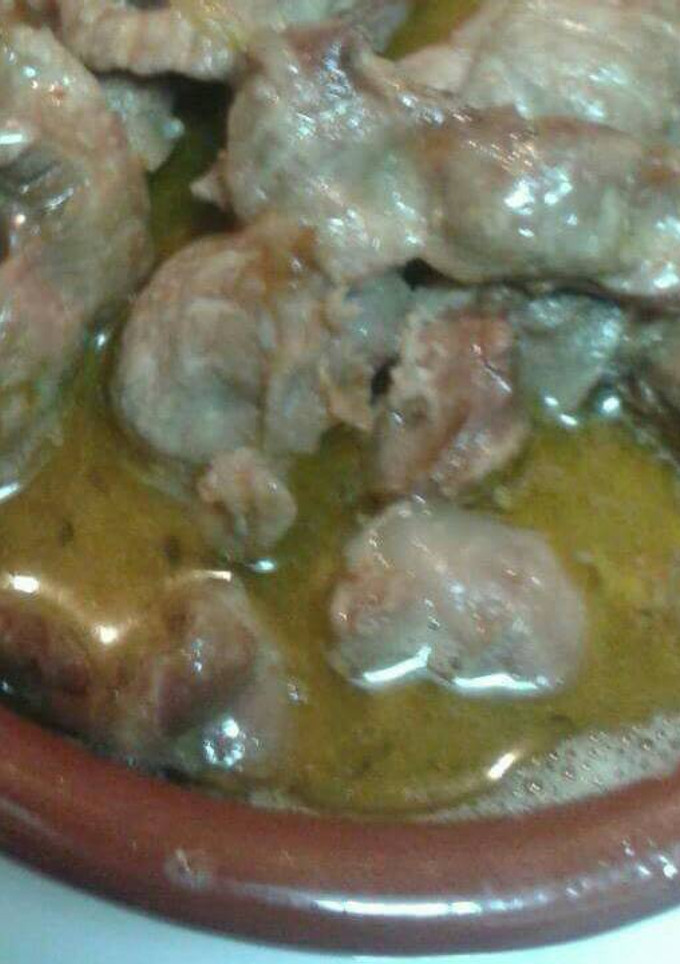 Una foto de Mollejas de pollo a la Coca Cola