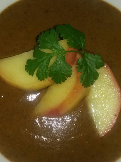 A picture of Sig's Refried Beans, Grilled Pepper and Lentil Soup..