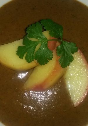 A picture of Sig's Refried Beans, Grilled Pepper and Lentil Soup..
