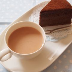 A picture of Hot Chocolate with Leftover Icing.