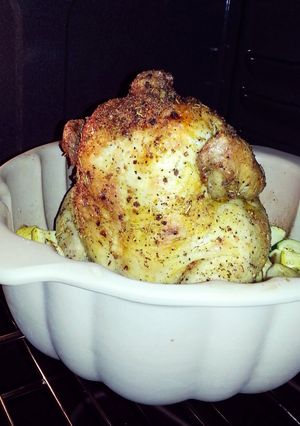 A picture of bundt pan chicken.