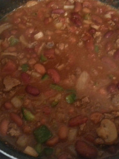 A picture of Stone's chili beans.