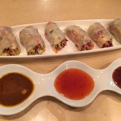 A picture of Easy & Healthy_Sesame & Chicken Spring Rolls.