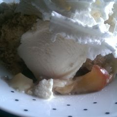 Mandys Apple crumble A picture of Mandys Apple crumble.
