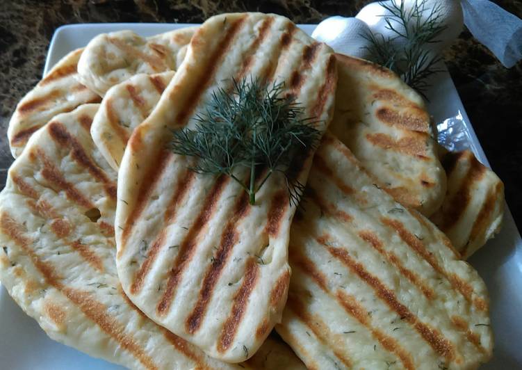 Steps to Prepare Speedy Herb Naan Bread