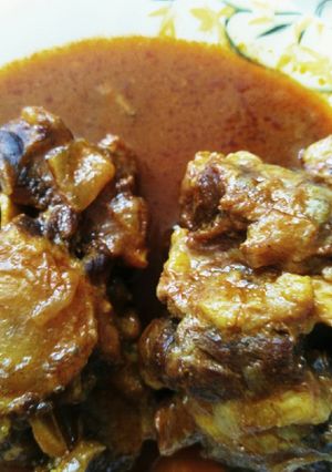 عکسی از دستور خورشت چلو گوشتِ دُنبلیچه ی گوساله 😋