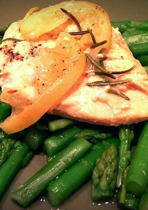 A picture of Lemon Rosemary Crockpot Chicken.
