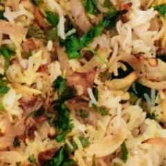 A picture of Veg dum biryani.