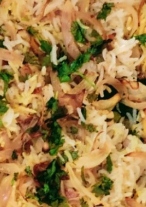 A picture of Veg dum biryani.