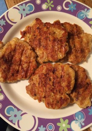 A picture of Colby Jack Chicken Burgers.