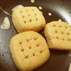 A picture of No Eggs or Milk! Easy & Crumbly Soft Kinako Cookies.