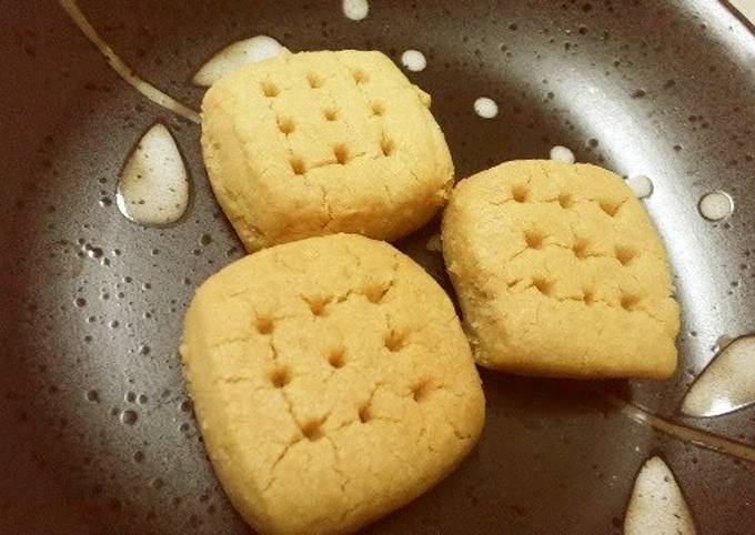 No Eggs or Milk! Easy & Crumbly Soft Kinako Cookies Recipe