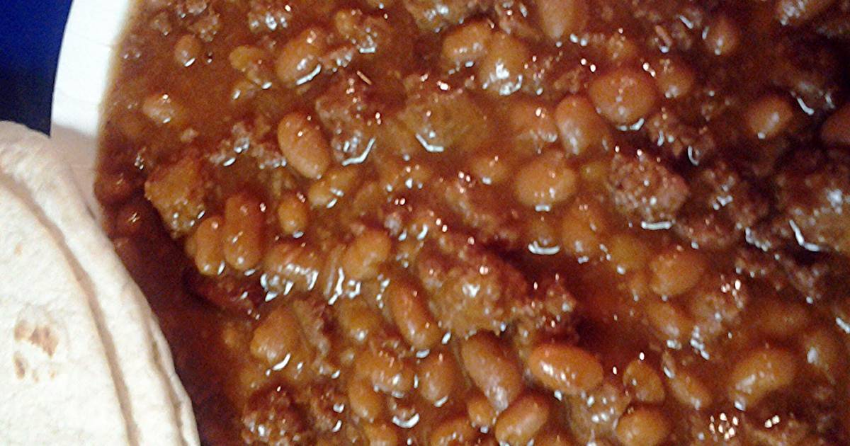 Pork And Beans With Hamburger Recipe By Skunkmonkey101 Cookpad