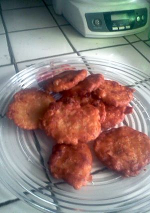 A picture of Homemade saltfish patties.
