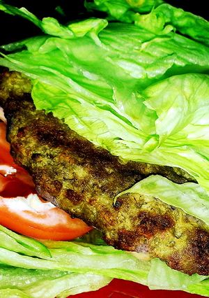 A picture of Mike's Low Carb Breadless Beef Burgers.