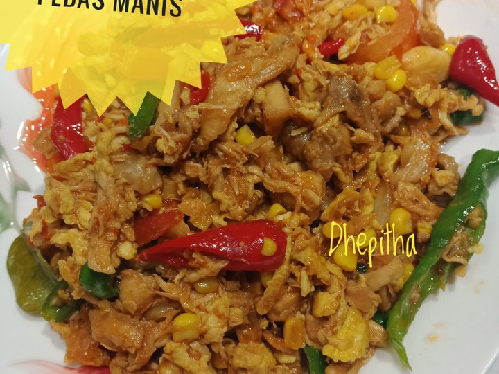 Resep Ayam Suwir Jagung Pedas Manis Anti Gagal