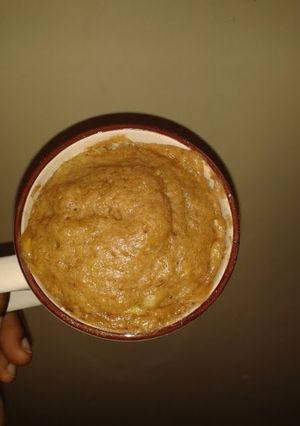 A picture of Yummy Banana Microwave Mug Cake.