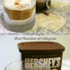 A picture of 2 Types of Affogato.