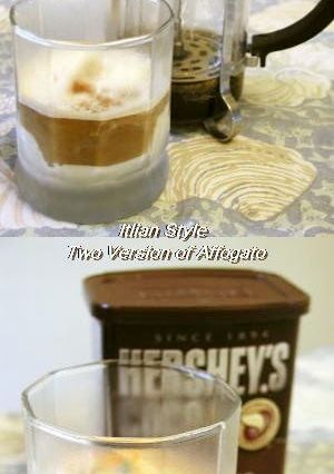 A picture of 2 Types of Affogato.