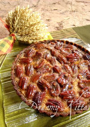 A picture of My Favorite Pumpkin and Pecan Tart.