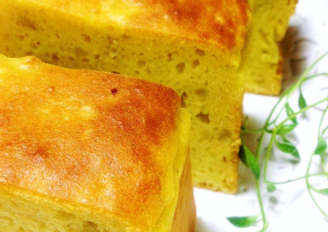 Microwave and puree! Light pie with sweet potatoes