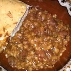 A picture of Red beans n rice.