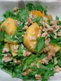 Persimmon and Chrysanthemum Leaf Salad