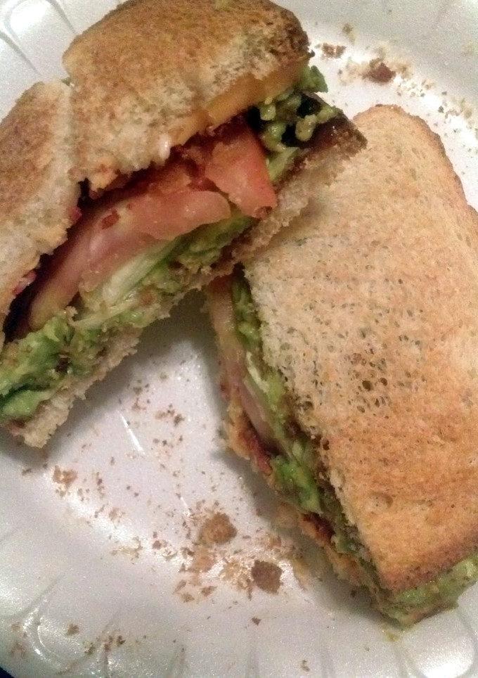 A picture of Cierra's all vegetarian BLT.