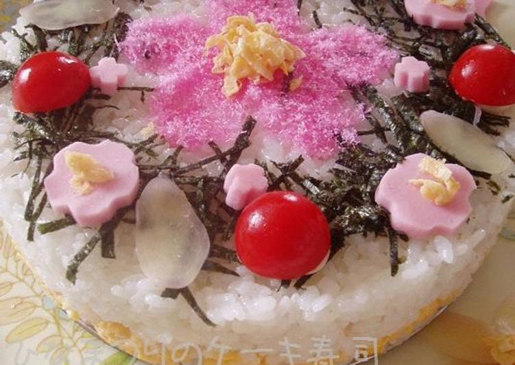 Simple Way to Make Perfect Doll Festival Sushi Cake