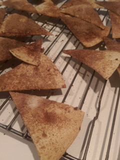 A picture of Cinnamon Pita Chips.