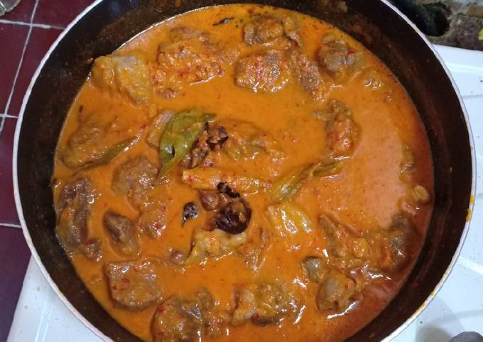 Cara Membuat Rendang daging sapi versi ku Enak Terbaru