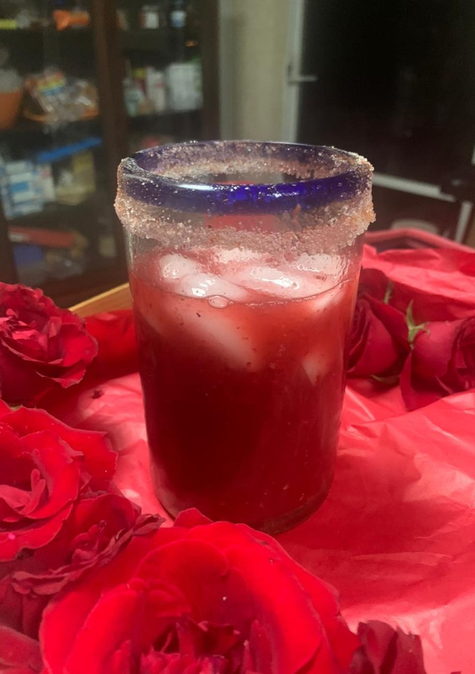 Una foto de Mojito de fresa