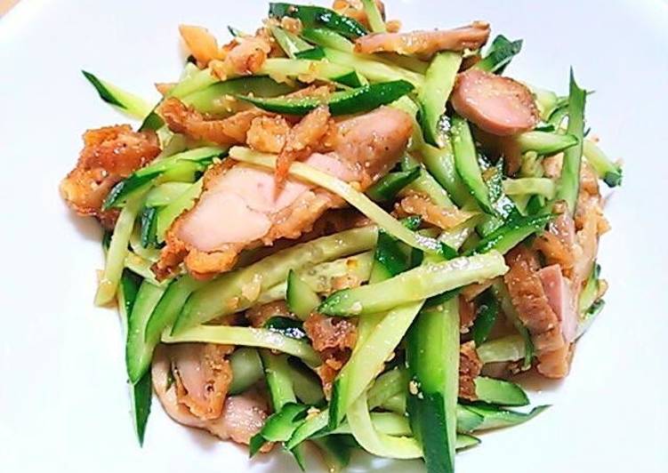 Recipe of Favorite Chinese Salad with Leftover Karaage
