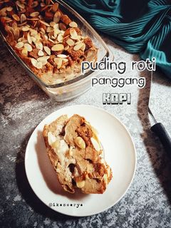 Foto resep Puding Roti Panggang Kopi