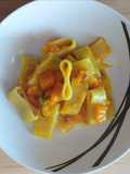 Calamarata con zucca e salsiccia secca dolce 🎃🍖🍃