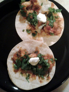 A picture of Shrimp tacos.