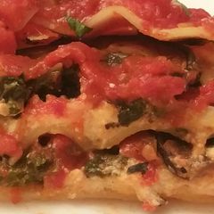 Kale and Portobello Lasagna A picture of Kale and Portobello Lasagna.