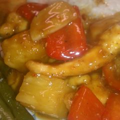 A picture of Pineapple Orange Chicken.