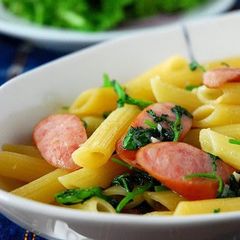 A picture of Watercress and Sausage Penne.