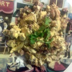 A picture of my favorite scrambled eggs.