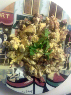 A picture of my favorite scrambled eggs.