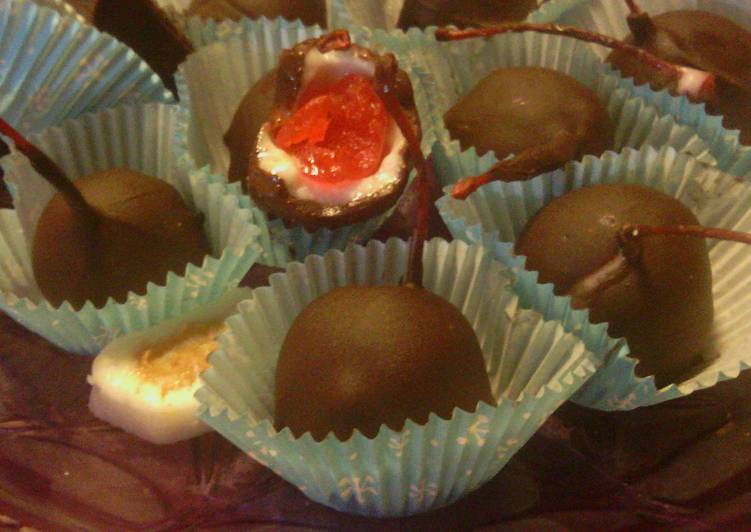 Easiest Way to Make Yummy Sunshine's chocolate covered cherries