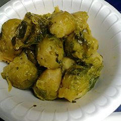 A picture of Brussel sprout.