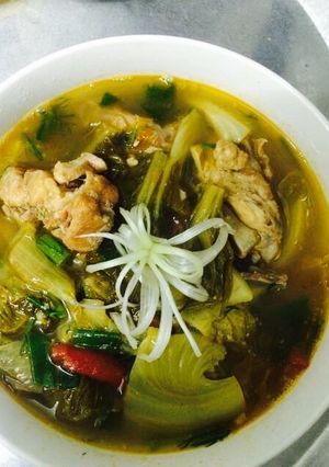 Hình của món Canh sườn cải chua.