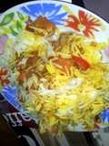 vegetable under the rice
