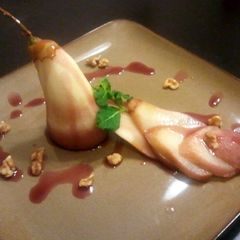 A picture of Poached Pears.