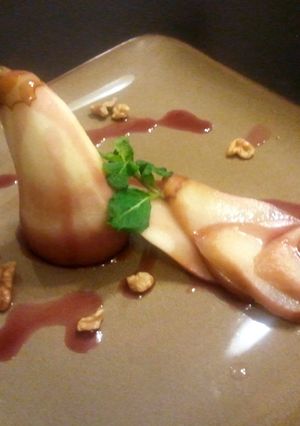A picture of Poached Pears.